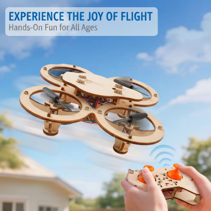 ✈️ 50% ZNIŻKI! Zestaw do budowy drewnianego drona DIY dla dzieci – utrzymywanie wysokości, stabilny pilot i wzmocnione bezpieczeństwo! 🎁🚁