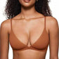 💞 Nowość – 50% ZNIŻKI! 💥 Damski, bezfiszbinowy, żelowy trójkątny biustonosz typu bralette 👙✨🌸