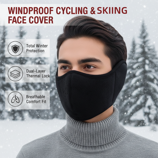 🎉 50% zniżki! ⚡🧣 2w1 Termiczny ochraniacz na uszy i twarz ❄️🔥