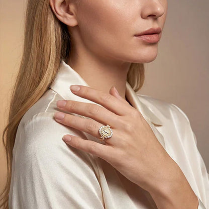 💍✨Elegancki pierścionek z symbolem Matki Boskiej⛪
