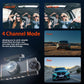 🚗 📹4-Kanal-HD-Auto-Dashcam mit Front-, Innen- und Rückaufnahme