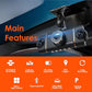 🚗 📹4-Kanal-HD-Auto-Dashcam mit Front-, Innen- und Rückaufnahme