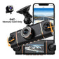 🚗 📹4-Kanal-HD-Auto-Dashcam mit Front-, Innen- und Rückaufnahme