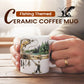 ☕ Ceramiczna filiżanka do kawy z motywem wędkarskim 🎣🐟✨