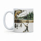 ☕ Ceramiczna filiżanka do kawy z motywem wędkarskim 🎣🐟✨