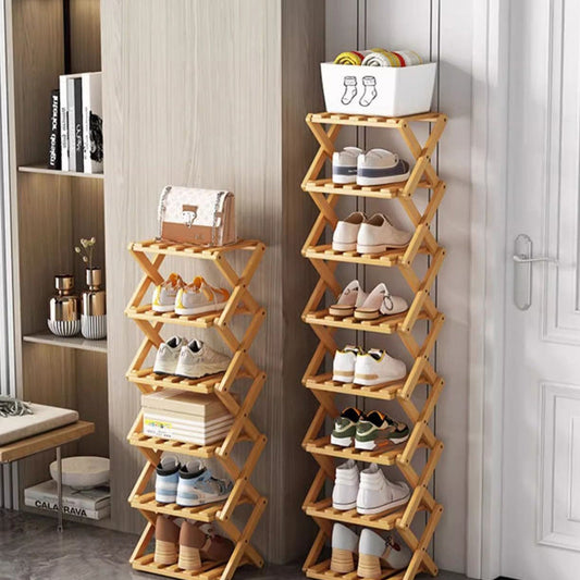 🔥 Tylko do wyczerpania zapasów – 50% rabatu! 🎉 Wytrzymały, składany bambusowy regał na but