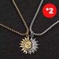 🌞 TERAZ 50% TANIEJ! 🌙 Komplet naszyjników z zawieszkami Słońce i Księżyc – Symboliczna biżuteria dla par, asymetryczny design & prezent pełny znaczenia ✨