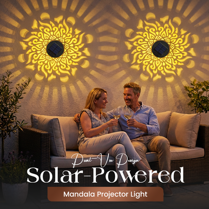 ☀️ Solarna lampa mandala do ogrodu i na taras – 2 w 1: lampa podłogowa i ścienna – Ozdobna dekoracja świetlna w stylu vintage – Odporna na rdzę i trwała ✨🪴🏡