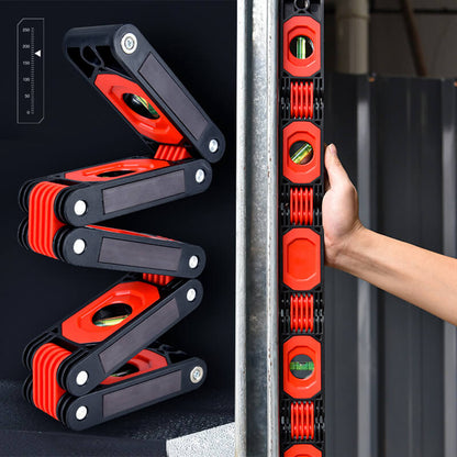 Składana poziomica | Precyzyjny miernik kąta i poziomu | Rozkładana i regulowana 📐🔧✨