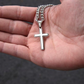 🕊️✝️ Męski naszyjnik z krzyżem ze stali nierdzewnej – klasyczny symbol, mocny i trwały ⛓️💪✨