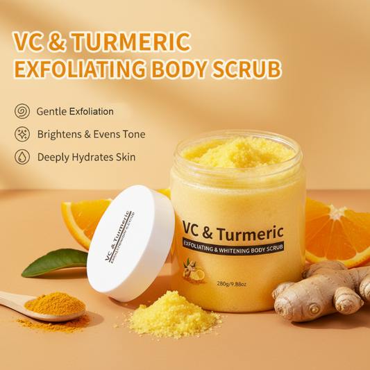 ⏰ 50% TANIEJ! 🌿 Peeling Do Ciała z Kurkumą i Witaminą C – Wygładza, Rozjaśnia i Odżywia Skórę! 🧴✨