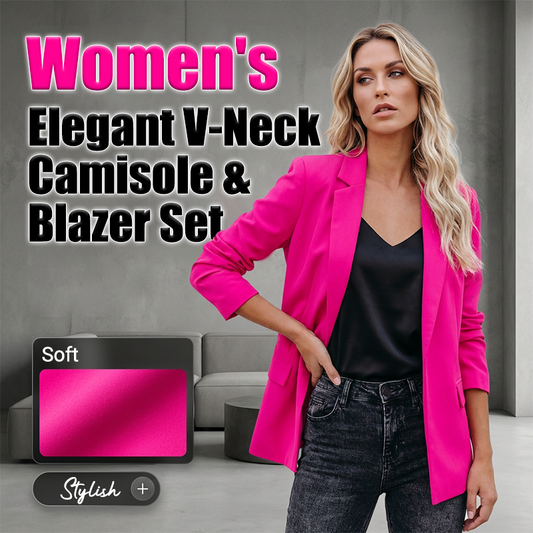 Elegancki damski zestaw: kaftan (top na ramiączkach) z dekoltem w szpic + żakiet 👚👔✨
