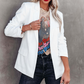 Elegancki damski zestaw: kaftan (top na ramiączkach) z dekoltem w szpic + żakiet 👚👔✨