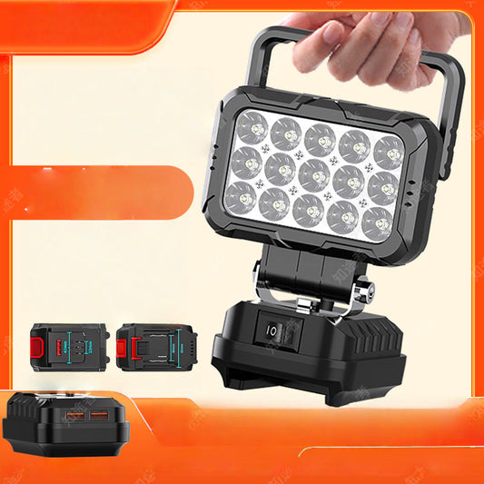 ⏳ OGRANICZONA CZASOWO: 50% ZNIŻKI! 💡 Obrotowa lampa robocza LED 180° – z funkcją power banku USB – solidna i bezprzewodowa – kompatybilność z uniwersalnymi bateriami – do garażu, budowy i campingu 🔧🚐🏕️