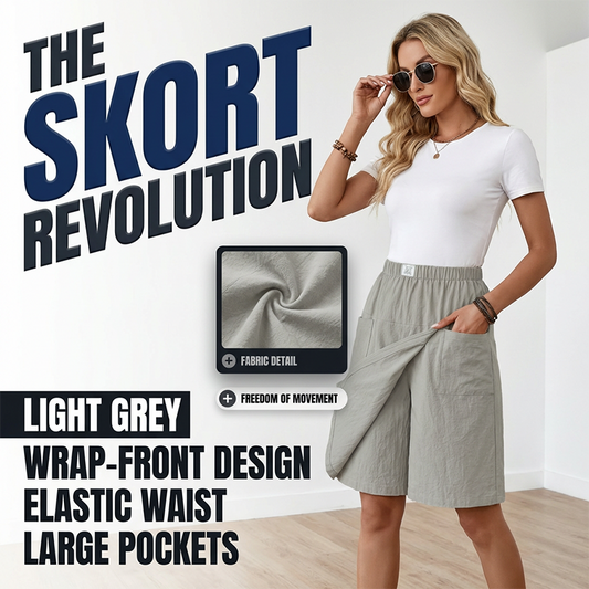 💃🔥 50% ZNIŻKI ⏰ Luźna spódnica typu wrap dla kobiet – elastyczny pas, wygodna i kobieco elegancka ✨