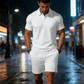🔥 Tylko przez ograniczony czas: 50% ZNIŻKI 👕 Dwuczęściowy letni zestaw dla mężczyzn –T-shirt i szorty