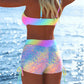 🩱 Ograniczona czasowo – 50% ZNIŻKI! ✨ Damski zestaw bikini – top wiązany, spodenki typu boyshort (szorty damskie), wiele fasonów 🏖️