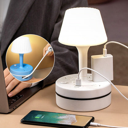 🔌💡 Listwa zasilająca 3x gniazdo + 2x USB‑A + 2x USB‑C z wbudowaną lampką biurkową – wielofunkcyjne centrum zasilania do domu i w podróż 🌍✈️