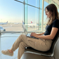👖 Damskie lekkie spodnie cargo typu jogger – elastyczny pas + głębokie kieszenie | Idealne w podróż i do pracy ✈️💼