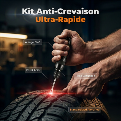 Zestaw do naprawy opon bezdętkowych – aluminiowe etui 🚗🛠️🔧✨