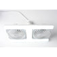 🌬️✨ Wentylator sufitowy z podwójną głowicą i oświetleniem LED – nowoczesny design z pilotem do salonu i sypialni
