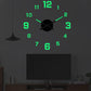 Zestaw 3D ściennych samoprzylepnych / fluorescencyjnych zegarów akrylowych do samodzielnego montażu 🕰️✨🔧🏠