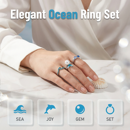 💍Adjustable Tail Ring Marine Jewelry✨🌊