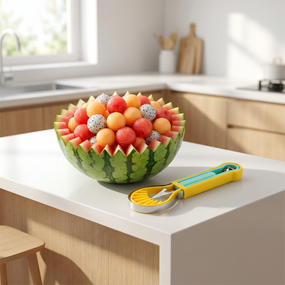 Wielofunkcyjny zestaw do wycinania kulek z owoców i melonów 🍉🥄🍓🔪