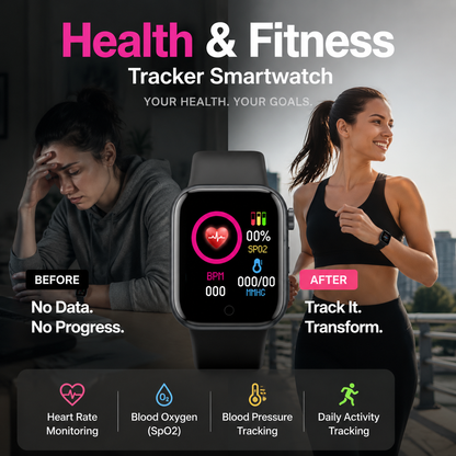 ⌚ Twój zdrowotny hub na nadgarstku! Inteligentny zegarek do zdrowia i fitnessu – monitoruj tętno, kroki i sen przez cały dzień 💓