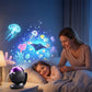 Projektor nocnego światła z muzyką i gwiaździstym oceanem do pokoju dziecięcego