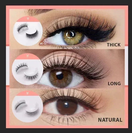 💧 Wodoodporne, samoprzylepne sztuczne rzęsy – trzymają się cały dzień, bez kleju i bez zmartwień! 👁️✨