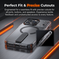 📱 −50%! 🎀 Wielofunkcyjne etui na smartfona z paskiem na rękę – TPU – wbudowana podstawka i regulowany pasek 8 mm – kompatybilne z iPhone 14/15/16/17 Pro/Max 🧲