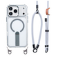 📱 −50%! 🎀 Wielofunkcyjne etui na smartfona z paskiem na rękę – TPU – wbudowana podstawka i regulowany pasek 8 mm – kompatybilne z iPhone 14/15/16/17 Pro/Max 🧲