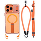 📱 −50%! 🎀 Wielofunkcyjne etui na smartfona z paskiem na rękę – TPU – wbudowana podstawka i regulowany pasek 8 mm – kompatybilne z iPhone 14/15/16/17 Pro/Max 🧲