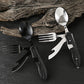 🍴 Niezbędnik na wyprawy! 🥄 4‑w‑1 składane wielofunkcyjne sztućce outdoorowe – jedz wygodnie, gdziekolwiek jesteś! 🌲🏕️