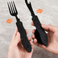 🍴 Niezbędnik na wyprawy! 🥄 4‑w‑1 składane wielofunkcyjne sztućce outdoorowe – jedz wygodnie, gdziekolwiek jesteś! 🌲🏕️