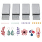 💅 BŁYSKAWICZNA PROMOCJA – 50% ZNIŻKI! 🎨 Płytki do formowania kulek z gliny – 4 precyzyjne rozmiary (2/3/4/5 mm), dwustronne, z lekkiego PLA, do paznokci 3D/biżuterii/miniatur – róż/szary/biały 🏆