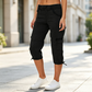 🔥🎁 Nowość – 50% ZNIŻKI! 🔥👖 Spodnie cargo typu capri z wysokim stanem – praktyczne kieszenie i luźny krój na co dzień