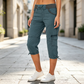 🔥🎁 Nowość – 50% ZNIŻKI! 🔥👖 Spodnie cargo typu capri z wysokim stanem – praktyczne kieszenie i luźny krój na co dzień