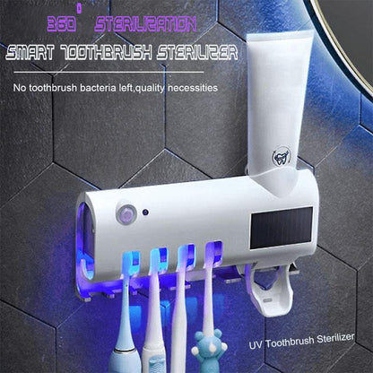 🎁 WYPRZEDAŻ MAGAZYNOWA – 50% ZNIŻKI! 💥🦷 Sterylizator UV do szczoteczek do zębów z uchwytem – montowany na ścianę🚿