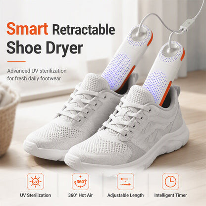 👟 50% ZNIŻKI TERAZ! 🔥 Elektryczna suszarka do butów z chowanym designem i sterylizacją UV – inteligentny, wysuwany mechanizm, promienie UV i szybki obieg ciepłego powietrza – idealna do wszystkich rodzajów obuwia 🦶✨