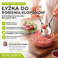 🥄 Stalowa łyżka do formowania klopsików – równomierne pierogi, trwałe ⚡