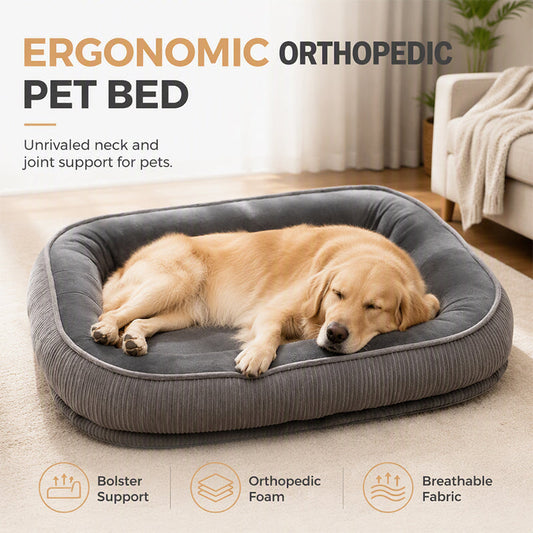 🐾 Oszczędź 50%! 🛏️ Ergonomiczne łóżko dla zwierząt – przytulne, oddychające i na cały rok ✨