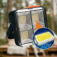 ☀️ Przenośna lampa robocza solarna z 4 trybami oświetlenia – światło tam, gdzie go potrzebujesz! 🔧💡✨