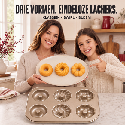 🍩🍰Miniaturka do ciasta z nieprzywierającą powłoką i wieloma komorami