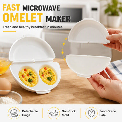 🍳 50% ZNIŻKI TERAZ! 🥚 2‑w‑1 – Urządzenie do omletów i jajek na miękko – szybka maszyna do omletów, nieprzywierająca i wolna od BPA – idealna na zabiegane poranki i pożywne śniadania! ✨🍽️