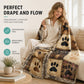 🐾 50% ZNIŻKI – TYLKO PRZEZ OGRANICZONY CZAS! ✨ Uroczy koc flanelowy z łapkami – przytulny, ciepły, piękna dekoracja domu 🛋️💗