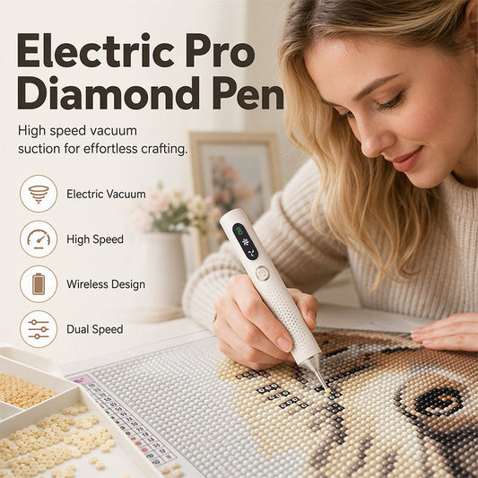 💎 50% ZNIŻKI – TYLKO PRZEZ OGRANICZONY CZAS! ✨ Ładowalny elektryczny pisak do diamond paintingu – precyzyjny, wygodny i oszczędzający czas! 🖐️💎