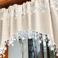 ⏳ Oferta ograniczona czasowo! ⏰ Wszechstronna zasłona w stylu wiejskim z koronkowym wykończeniem w gwiazdki ⭐️🏡