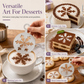 ☕ Szablon ze stali nierdzewnej do latte art – profesjonalne wzory na kawie w kilka sekund! 🎨✨